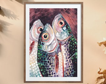 Fishes Art Print 5x7