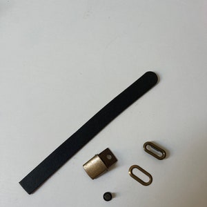 Black 5 Panel Hat Brass Buckle Set with Eyelets for - Hats Repairs & Customization "Bulk Quantities"