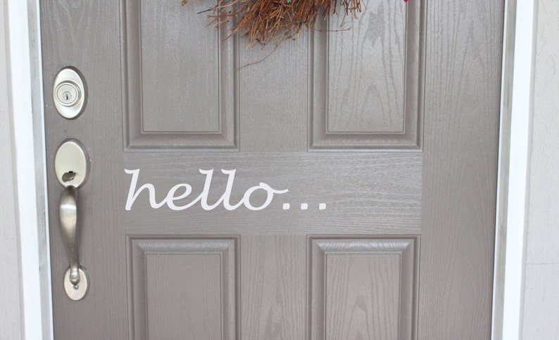 O Front Door Vinyl Decal Image 0