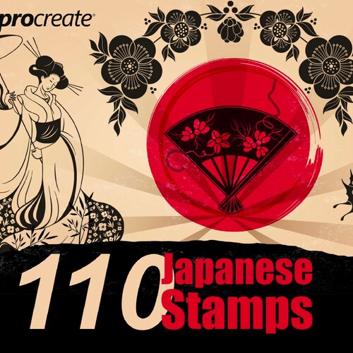 Procreate Japanese Tattoo Brushes Procreate Japan Geisha Etsy