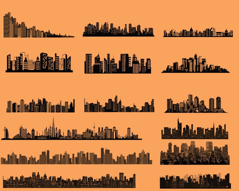 130 Procreate Cityscape Stamps, Procreate City Skyline, Manga City ...
