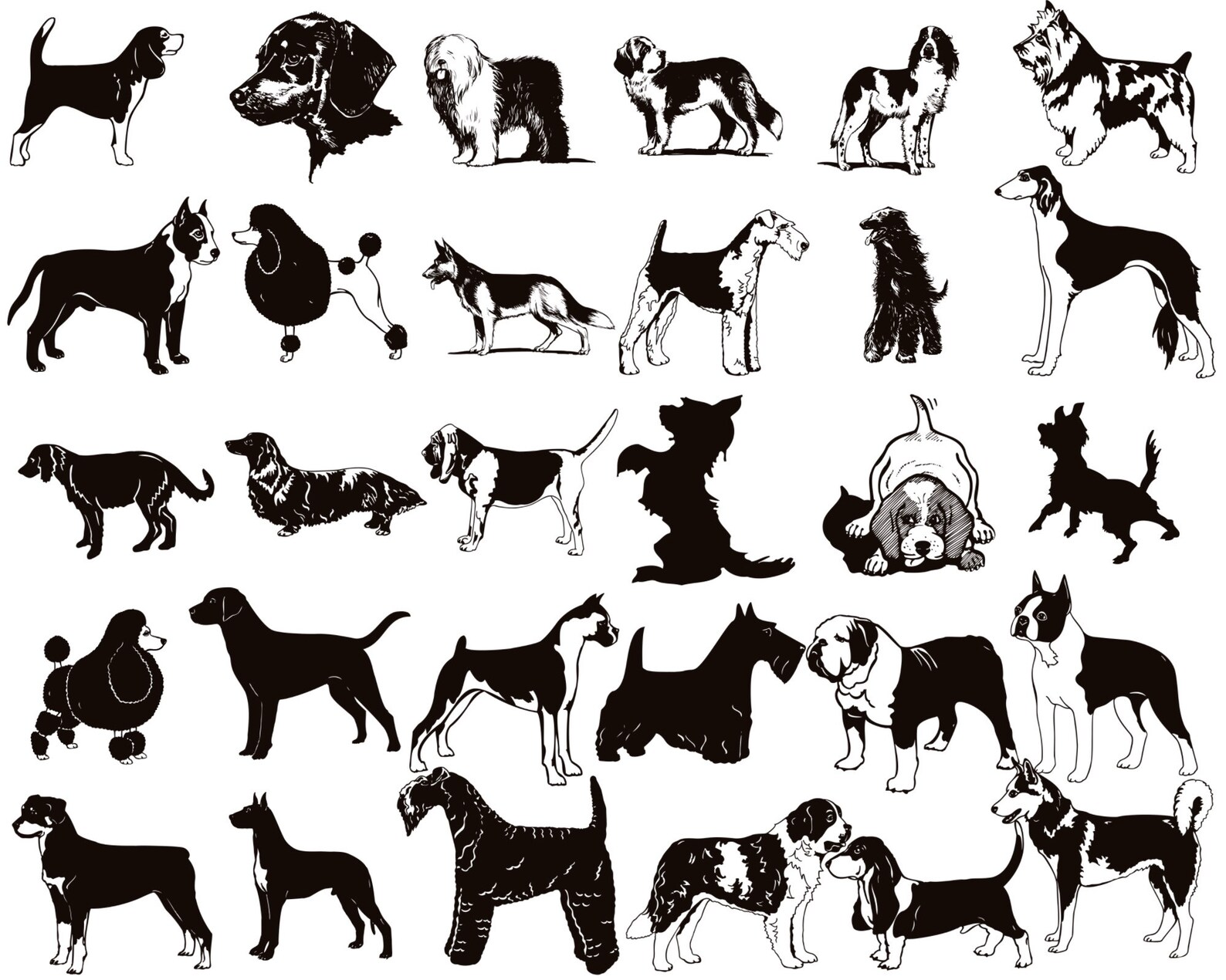 Procreate Dog Stamps Dogs Brushes for Procreate Animal Etsy