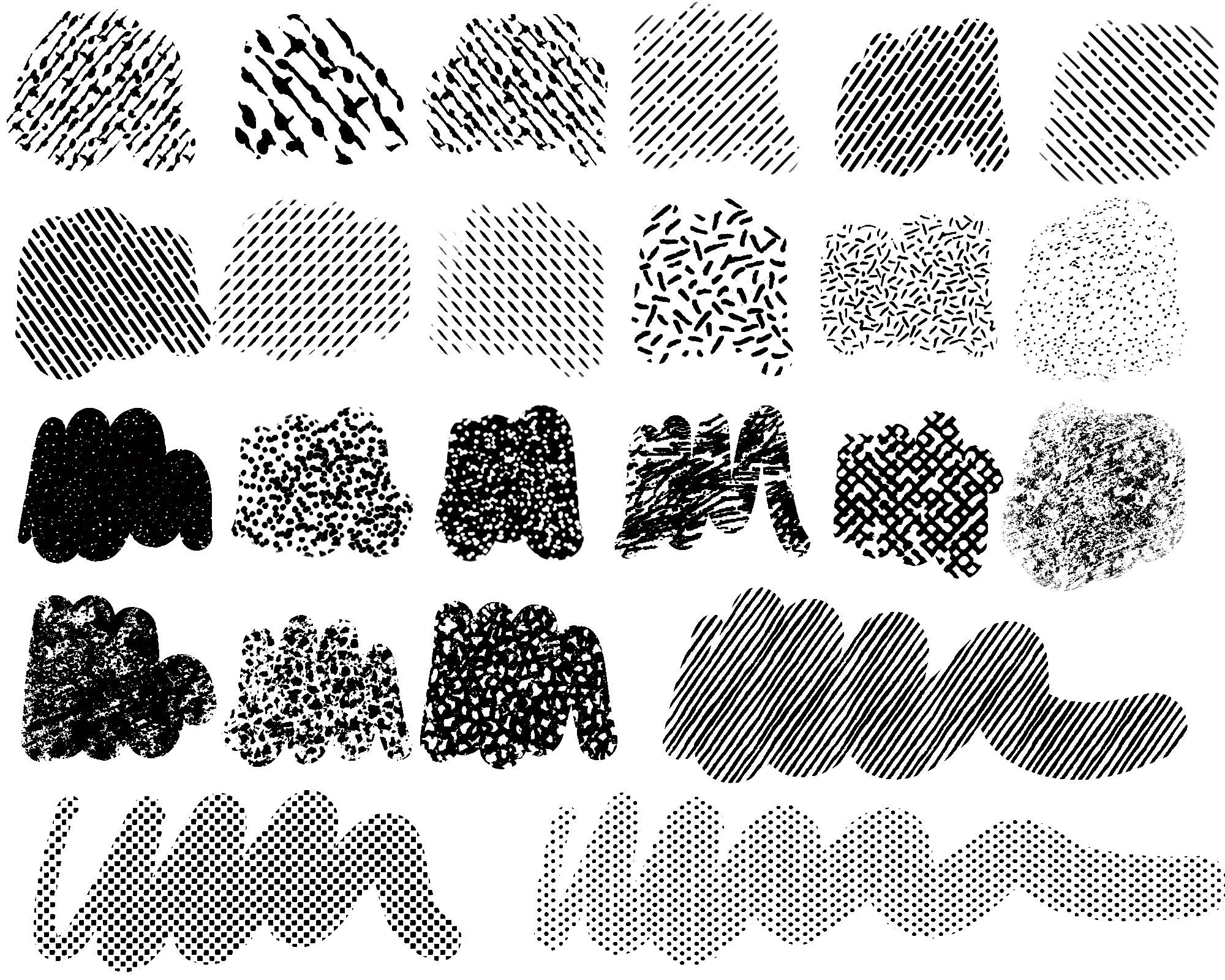 Halftone brushes for procreate apple pencil ipad brushes Etsy