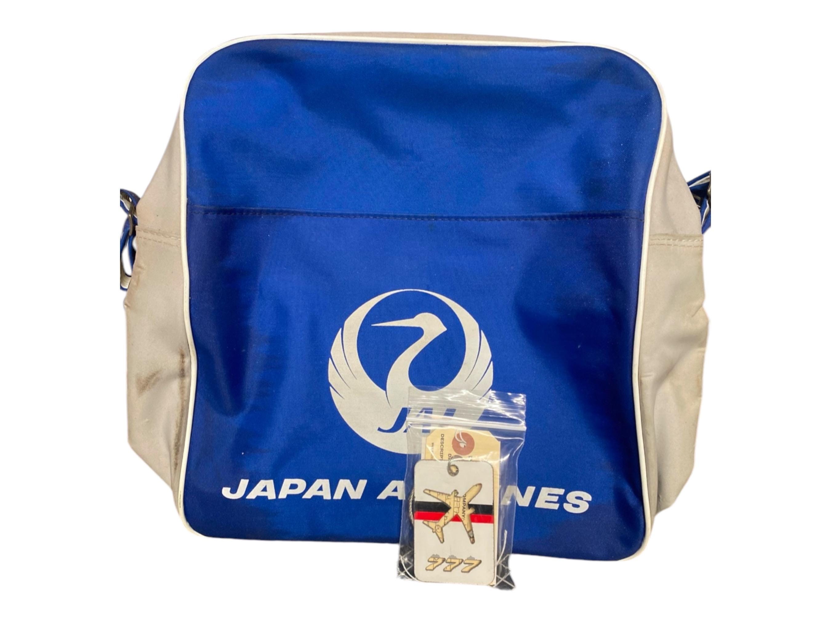 Vintage Japan Airlines Bag With 777 Aircraft Skin Tag. JAL - Etsy
