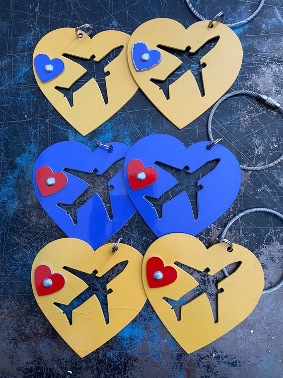 Etiqueta de equipaje de corazón de fuselaje B737 de Southwest | Etsy España