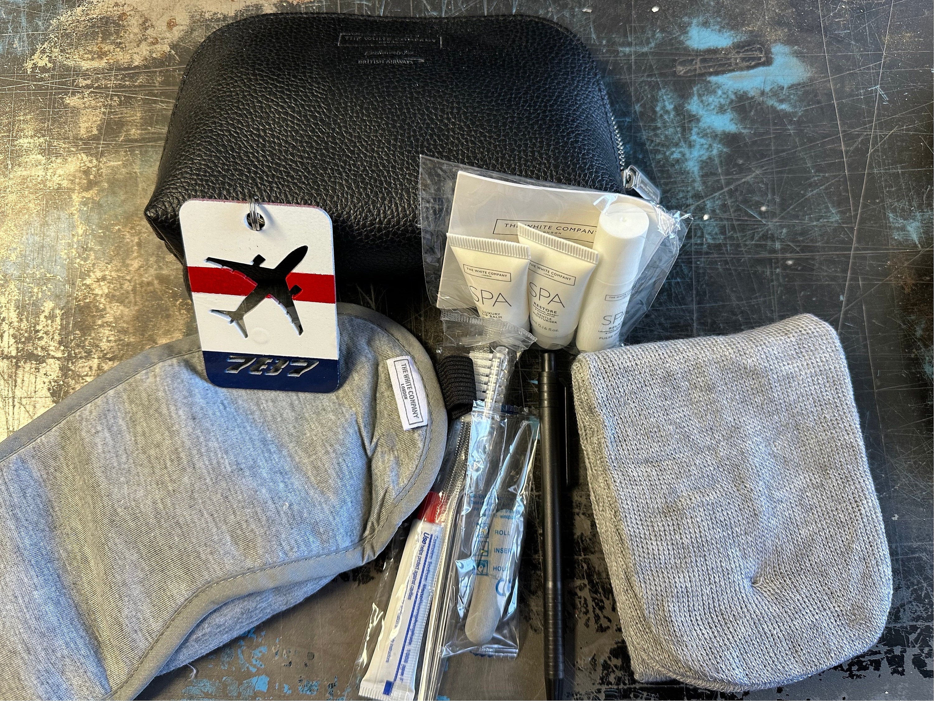 British Airways & the White Company Amenity Kit and B787 Skin