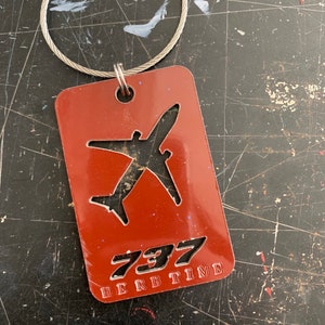 Herb Time Authentic California One Boeing 737 fuselage luggage tag