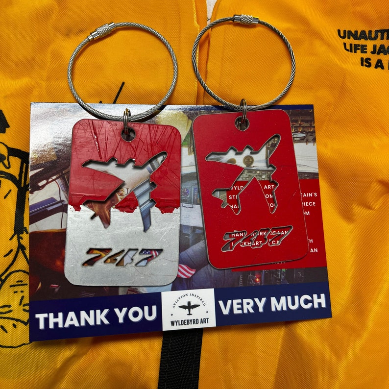 Former Qantas Boeing 747400 VHOJM Luggage Tags. Etsy