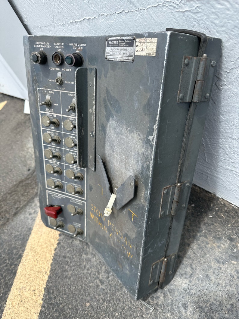 Retired Relay Control Box Assembly Western Gear Corp Cockpit Instrument ...