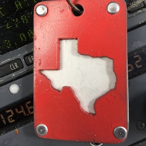 Lone Star One B737 Collectible Aircraft Luggage Tag Blue/Silver/Red