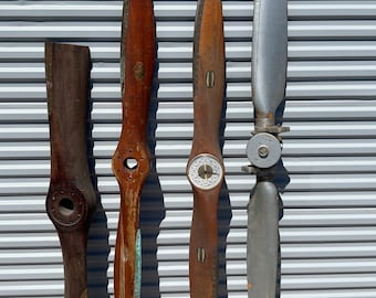 Vintage Airplane Propeller: WW1 Era, Fahlin, Flotrop, Sensenich