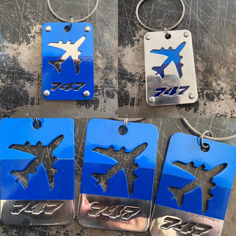 B747 Fuselage Luggage Tags KLM Livery Etsy