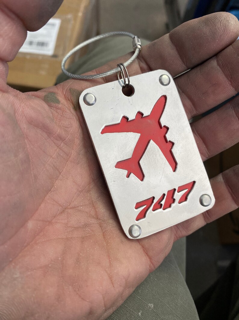 Former Qantas Boeing 747400 VHOJM luggage tags. Etsy