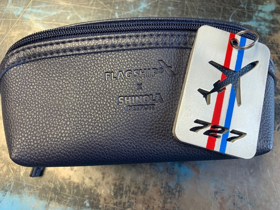 American Airline Leather Shinola Detroit Overnight Kit B727 Aircraft Fuselage Key Chain Bundle. Etsy UK
