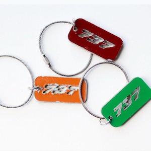 Authentic California One Boeing 737 fuselage key fob