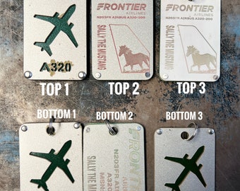 Frontier Airlines Airbus A320 luggage tag