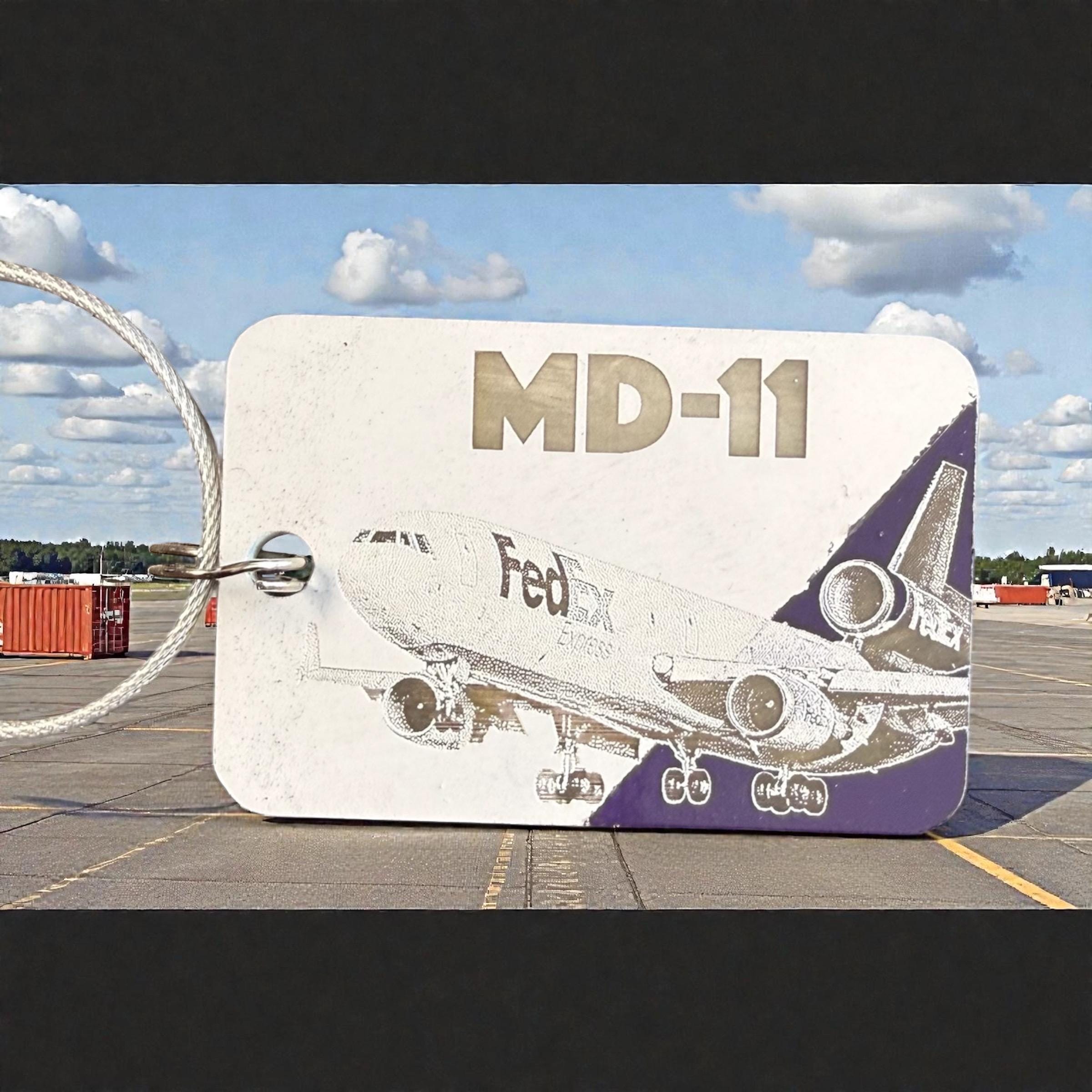 MD-11 Aircraft Skin Luggage Tag Fedex Livery - Etsy