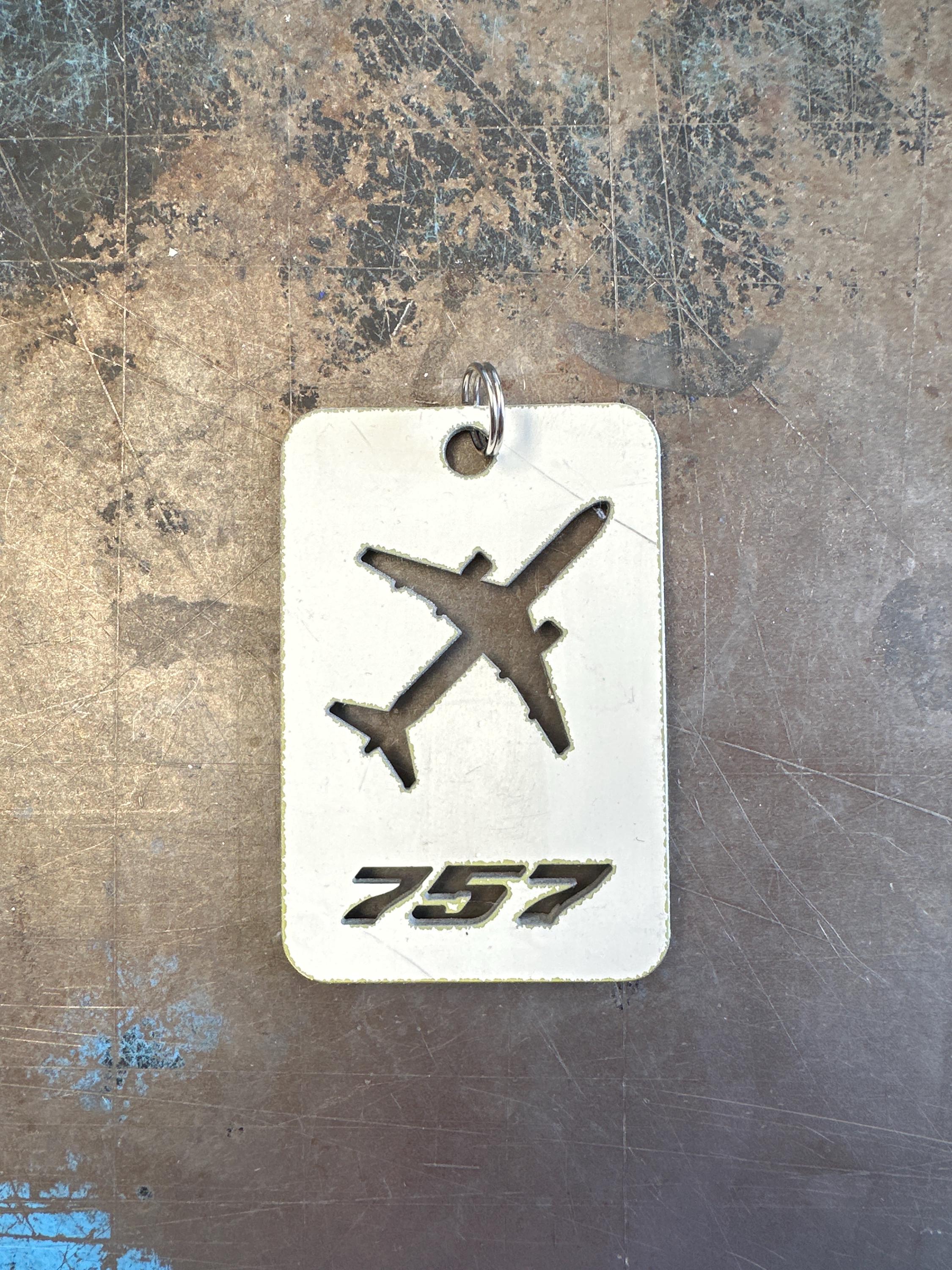 デルタ航空初代ボーイング757機体用ラゲッジタグ（本物） N602DL