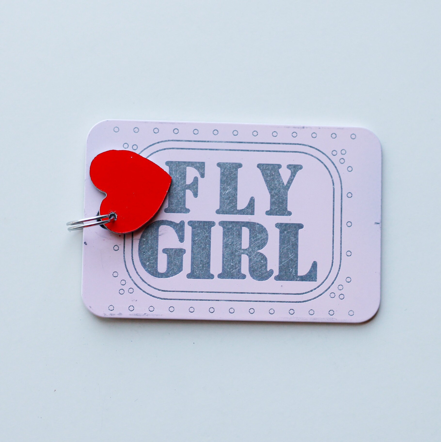 Fly Girl Luggage Tag With 737 Fuselage Heart Etsy