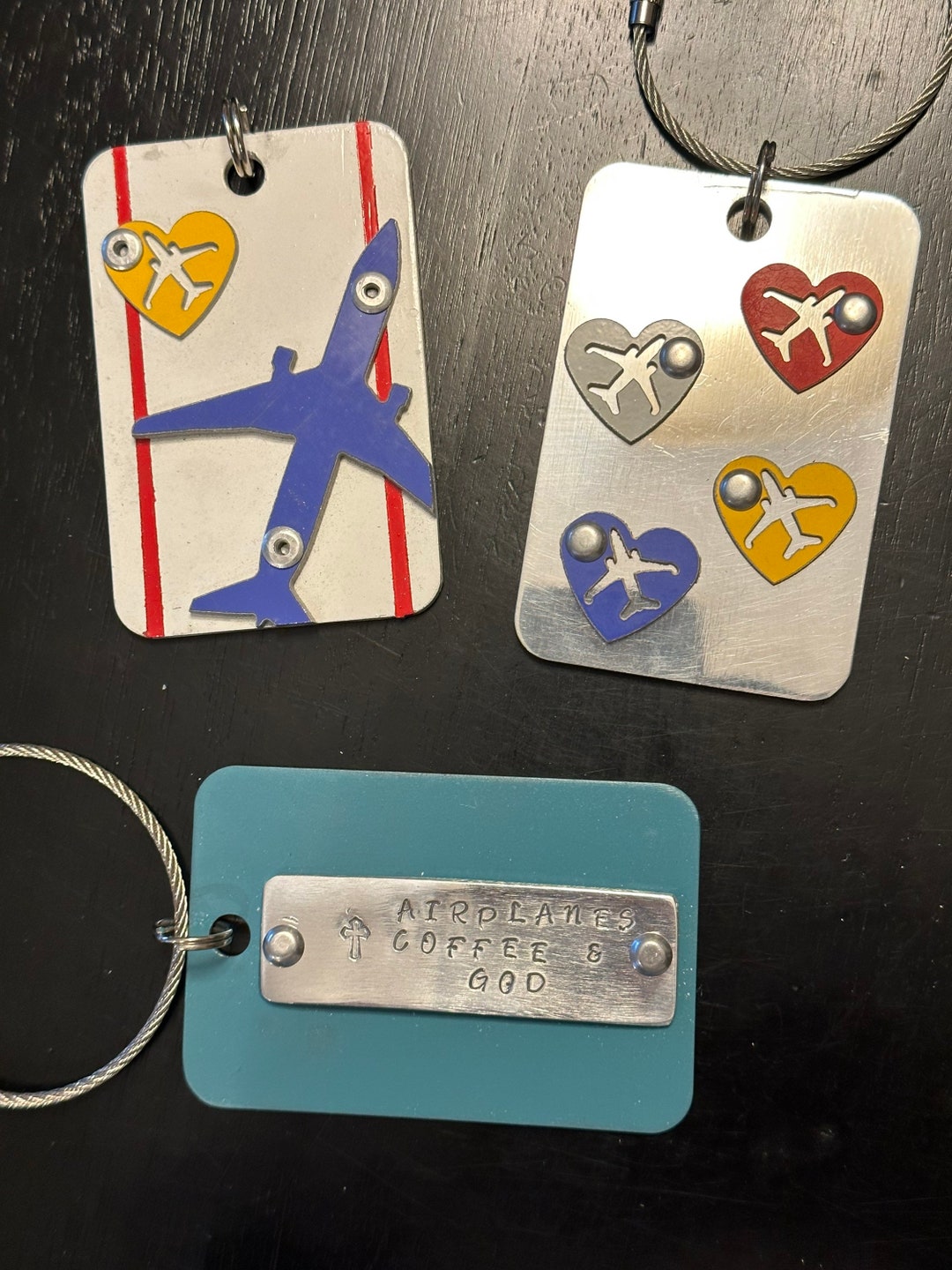 Portachiavi Pilota In Addestramento - Etichetta Bagaglio Ricamata - Qualità Premium Aviamart - Foto 13