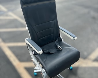 Retired American Airlines / Alaska Airlines A321neo passenger seat office chair!