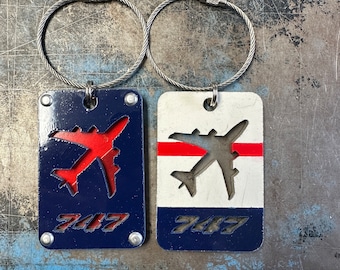 Delta Airlines 747 skin luggage tags