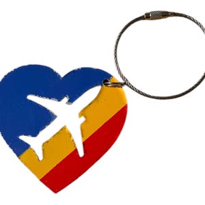 Former Southwest Airlines Aircraft skin key chain