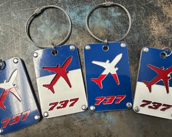 Southwest Airlines Lone Star One aircraft skin luggage tag N352SW