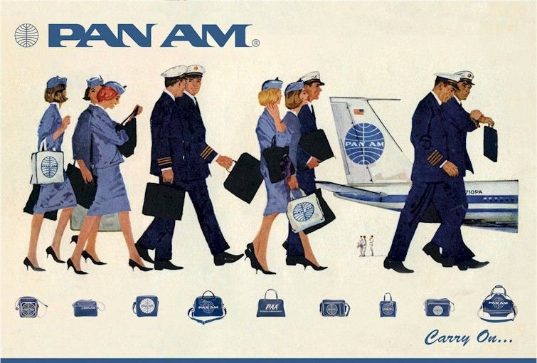B727 Pan Am Blue Luggage Tag. - Etsy