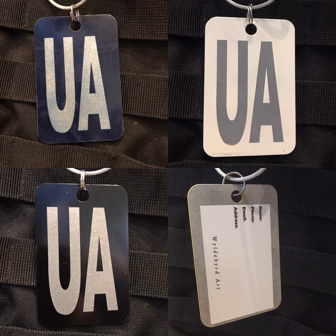 UA Luggage Tag united Airlines Etsy