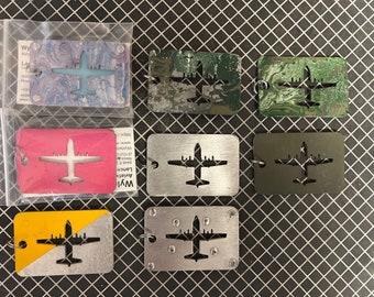 C-130 double layer and single layer luggage tags