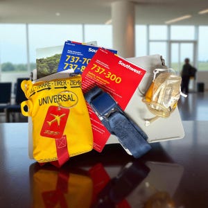 Southwest Airlines B737-300 7 piece flight Attendant Demo Kit Bundle