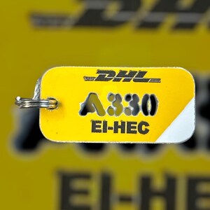 DHL A330 Aircraft Skin Luggage Tag – Extra Small - Limited Edition ...