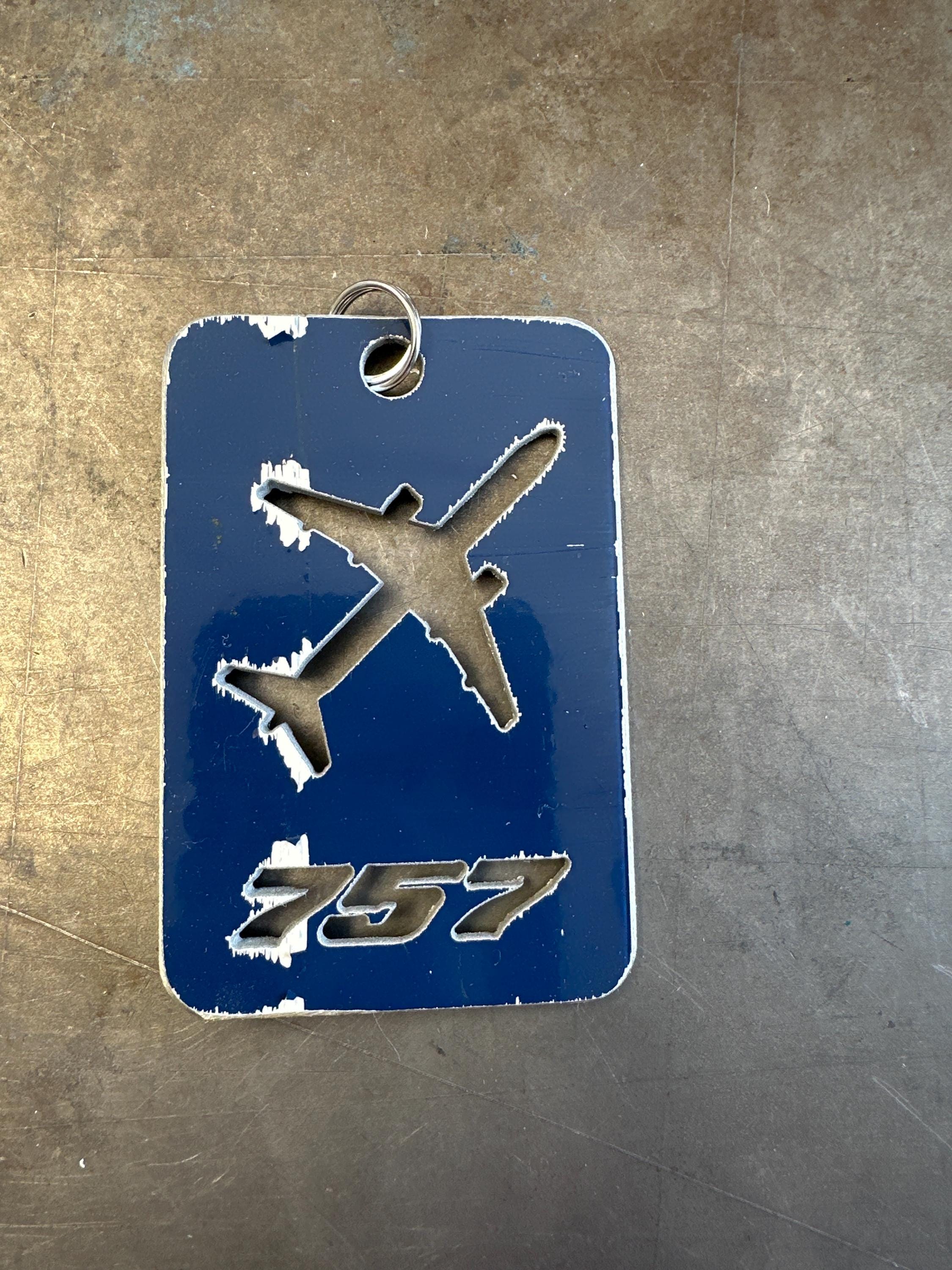デルタ航空初代ボーイング757機体用ラゲッジタグ（本物） N602DL