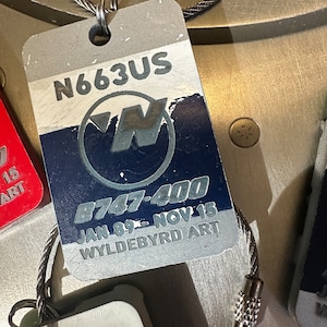 Northwest Airlines Boeing 747 keychains N663US