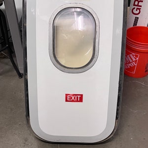 Retired A320-200 emergency exit door N356MS wall art