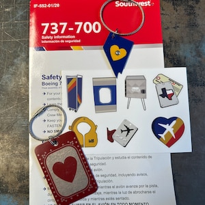 Ensemble Nevada Southwest Airlines, porte-clés pour le fuselage