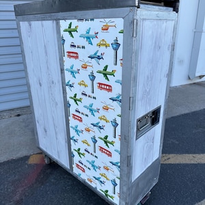Retired Full Sized Atlas Standard Galley Cart - Custom wrapped