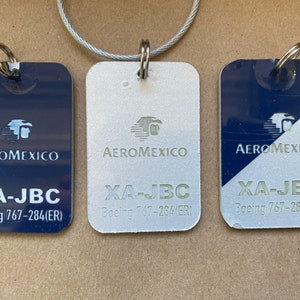 AeroMexico B767 Key Chain XA-JBC