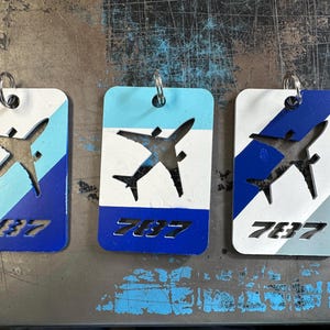 B787 luggage Tag- United Airline inspired