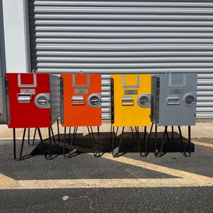 Omni Air Galley Box Side Tables – Custom Painted with 10” Steel Legs & 3 Drawers!