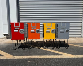 Omni Air Galley Box Side Tables – Custom Painted with 10” Steel Legs & 3 Drawers!