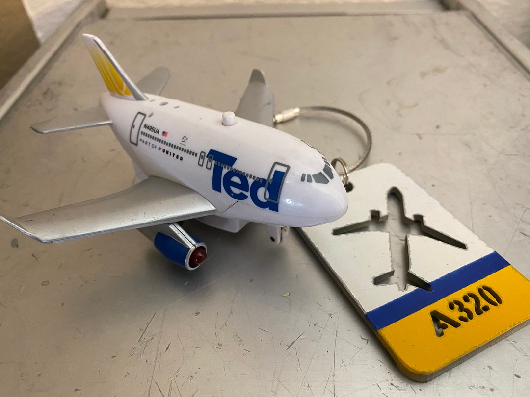 TED Airlines Fun Package With Real Aircraft Skin Luggage Tag Etsy