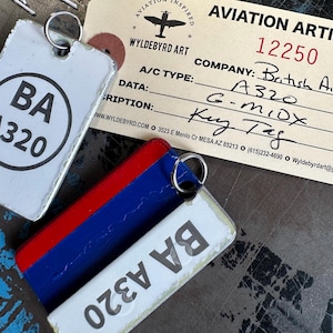 British Airways A320 G-MIDX Key Tag