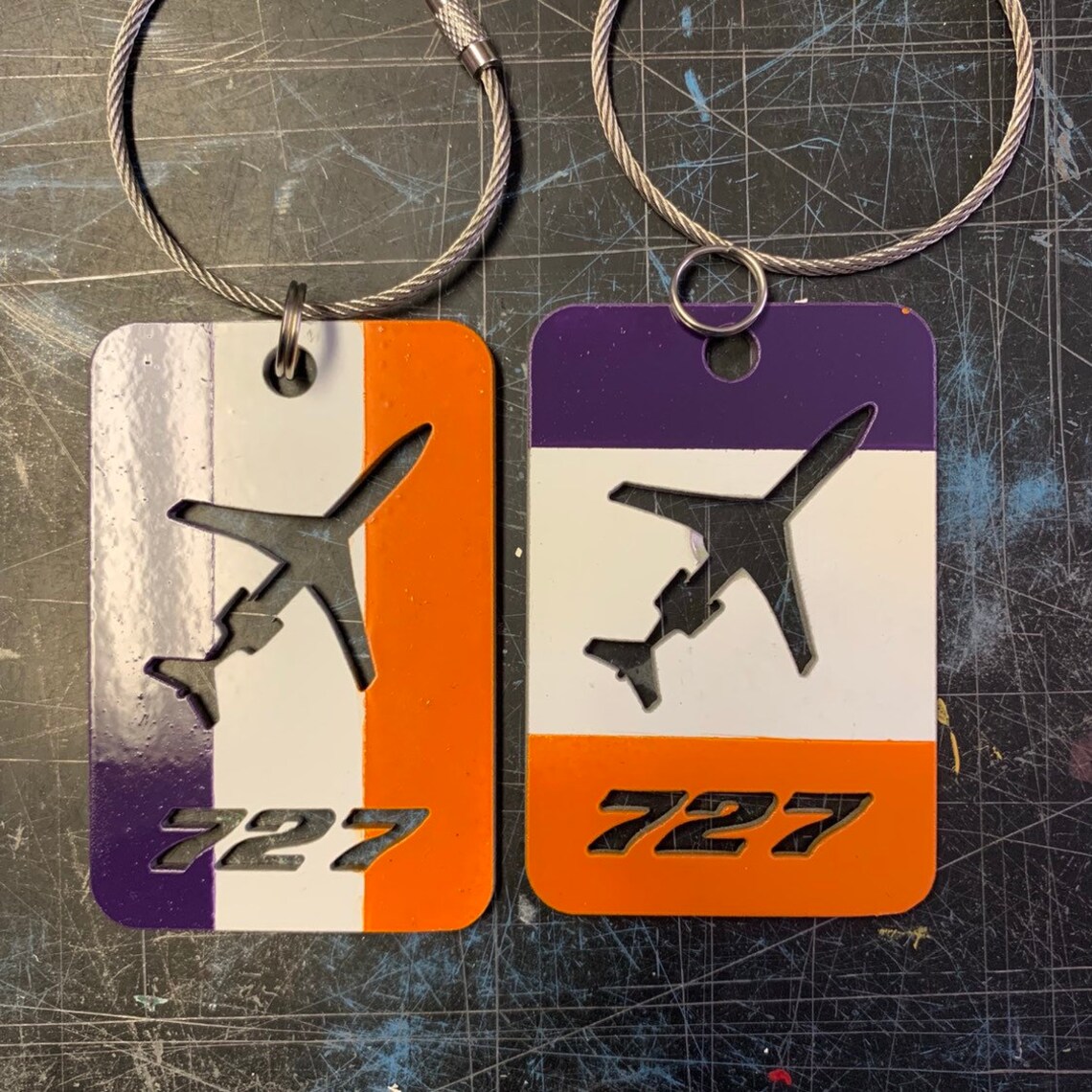 Fedex B727 Aircraft Skin Luggage Tag Etsy