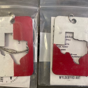 Lone Star One B737 Collectible Aircraft Luggage Tag red/white