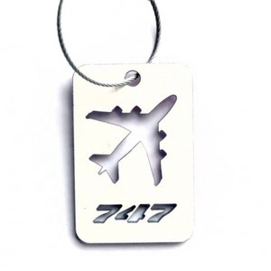Thai Airlines B747-400 Aircraft Luggage Tag - HS-TGM