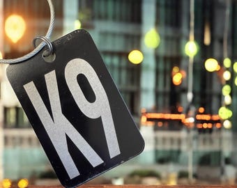 K9 Unit Luggage Tag: Durable ID Tag for Law Enforcement