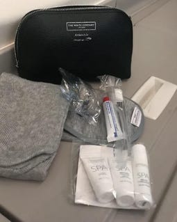British Airways & the White Company Amenity Kit and B787 Skin