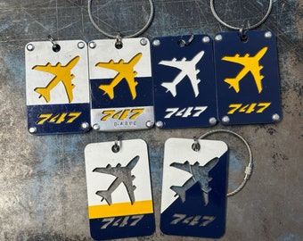 Lufthansa B747 skin luggage tags. D-ABVC